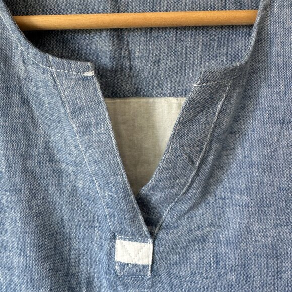 Beachlunchlounge Jaylene sleeveless Shift Dress Coastal Casual Summer Nautical - Picture 11 of 11